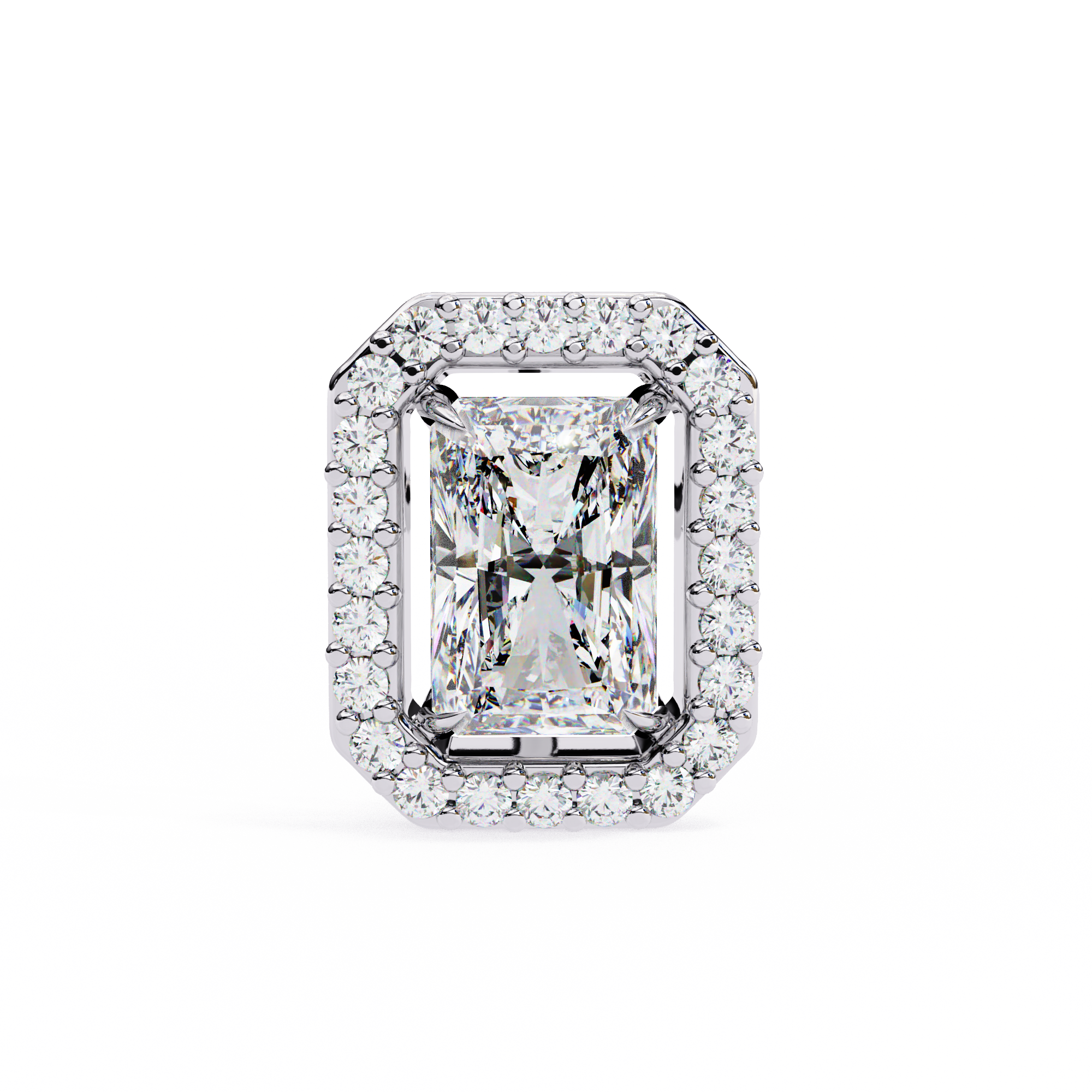 Unique 18K GOLD EARRING WITH LAB-GROWN DIAMOND.