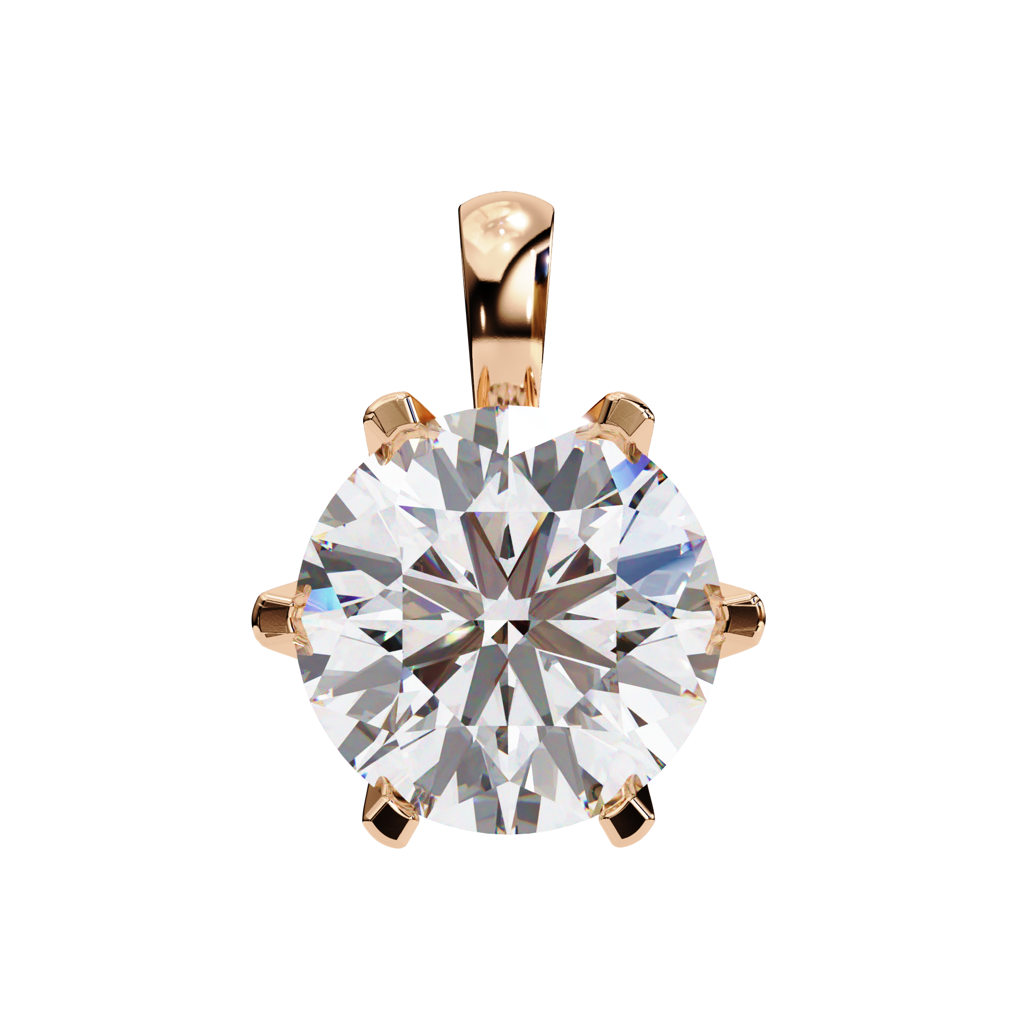 18k Gold  Women Pendant With Fabulous Lab Grown Diamond