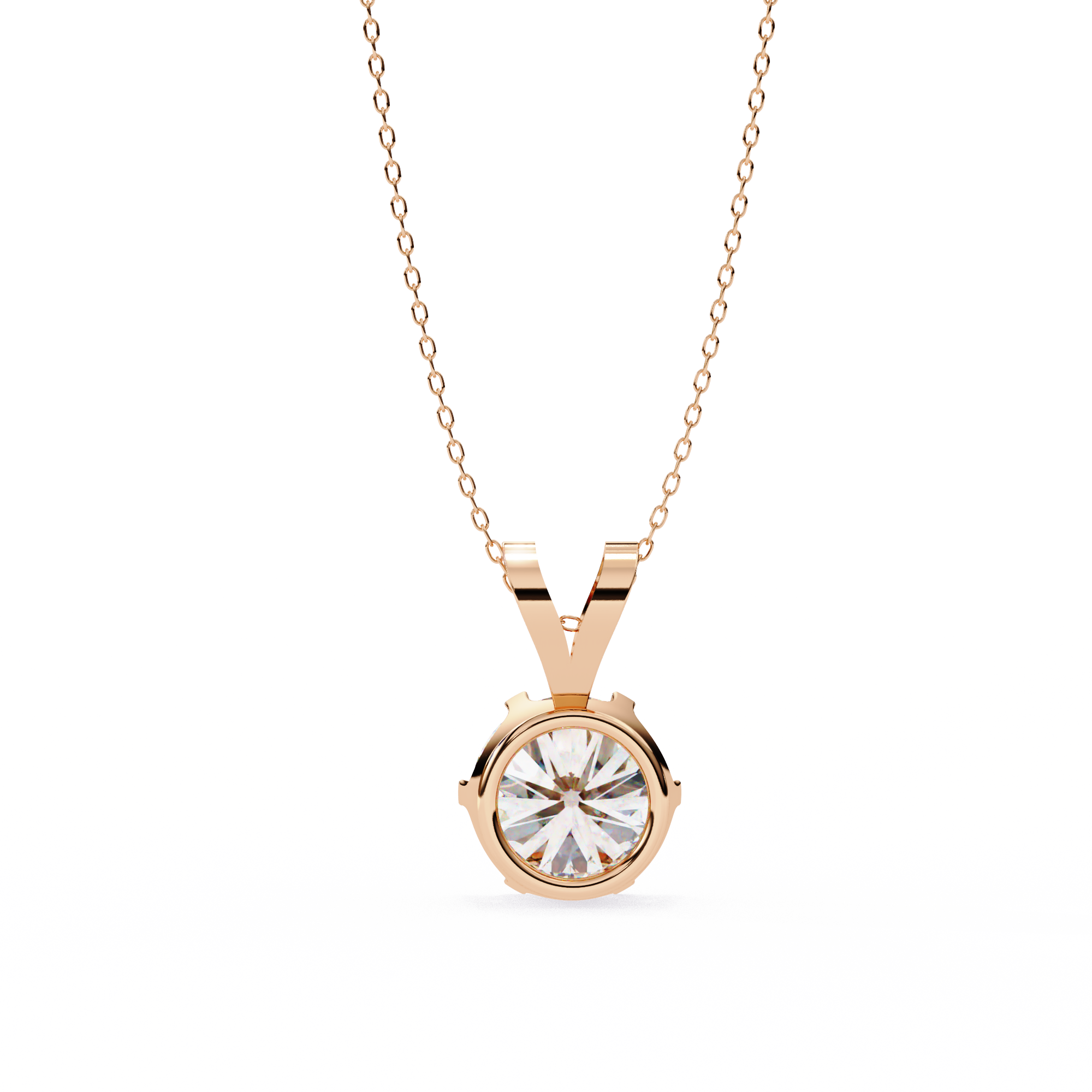 Fabulous Lab Grown Diamond Women Pendant  18k Gold