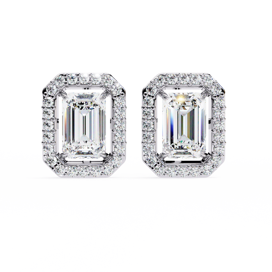 Unique 18K GOLD EARRING WITH LAB-GROWN DIAMOND.