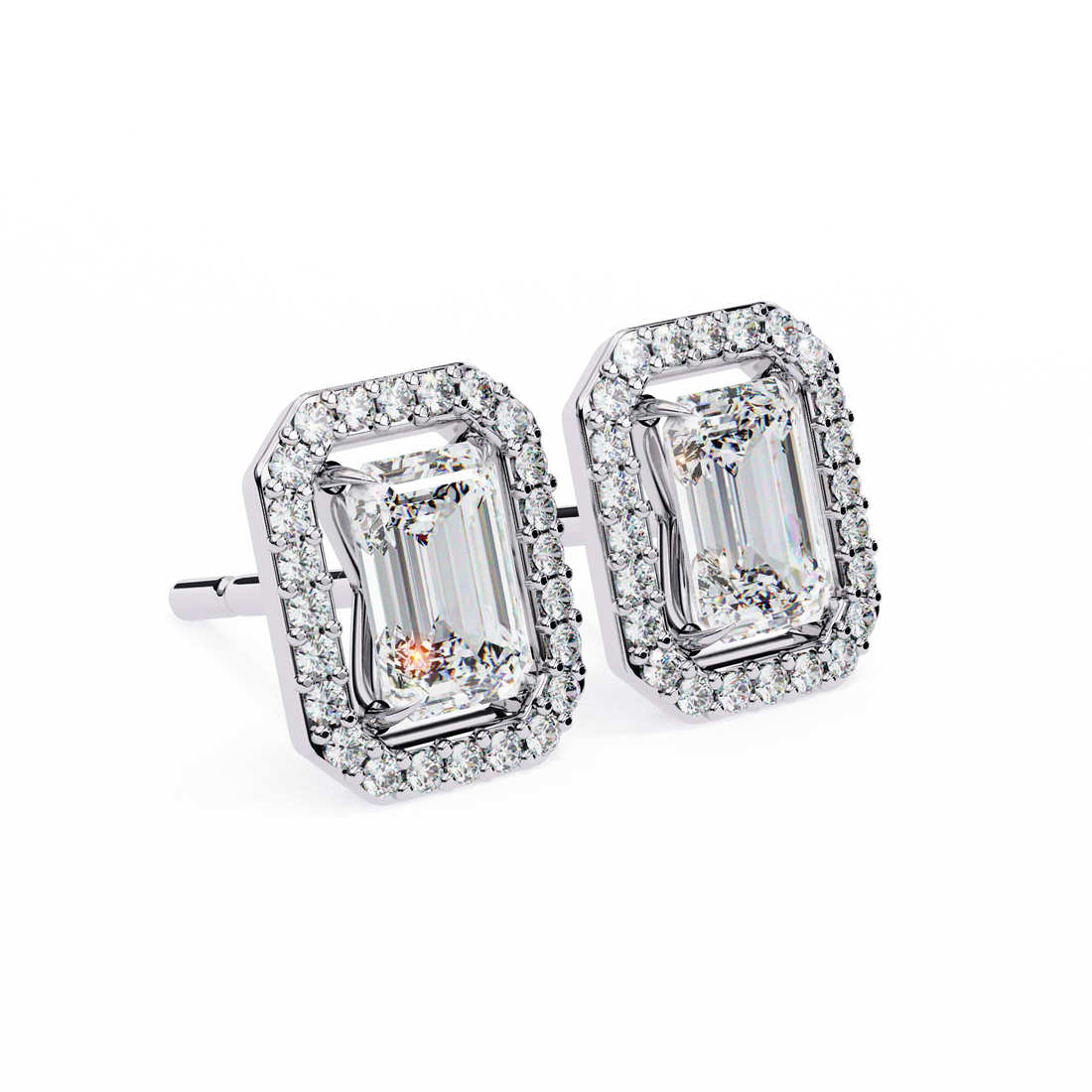 Unique 18K GOLD EARRING WITH LAB-GROWN DIAMOND.