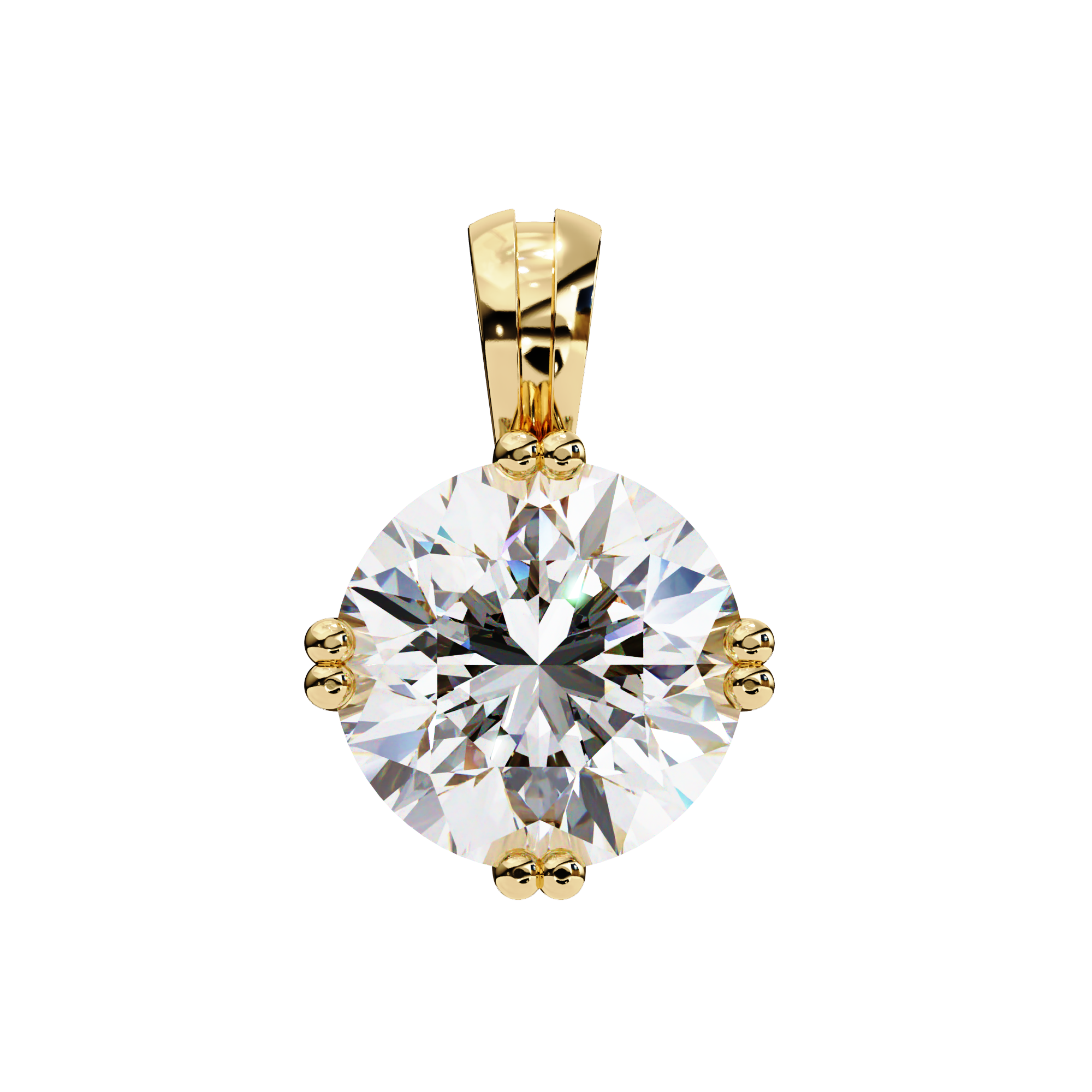 Fabulous Lab Grown Diamond  18k Gold  Women Pendant