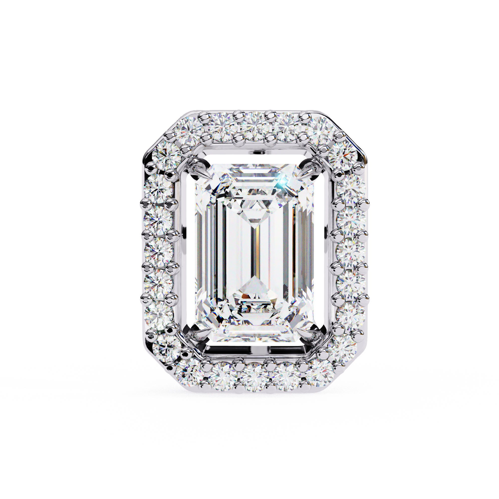 Unique 18K GOLD EARRING WITH LAB-GROWN DIAMOND.