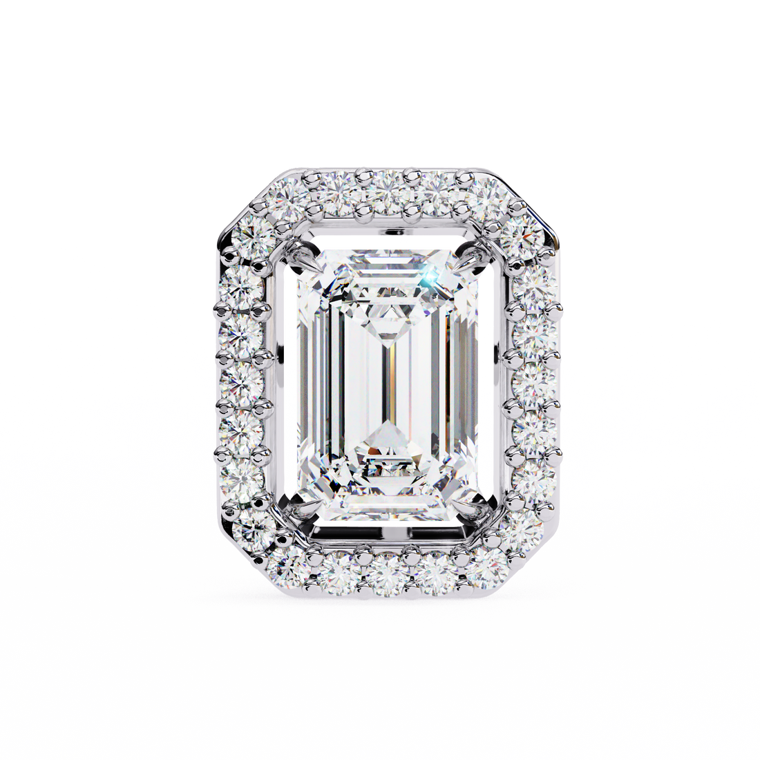 Unique 18K GOLD EARRING WITH LAB-GROWN DIAMOND.