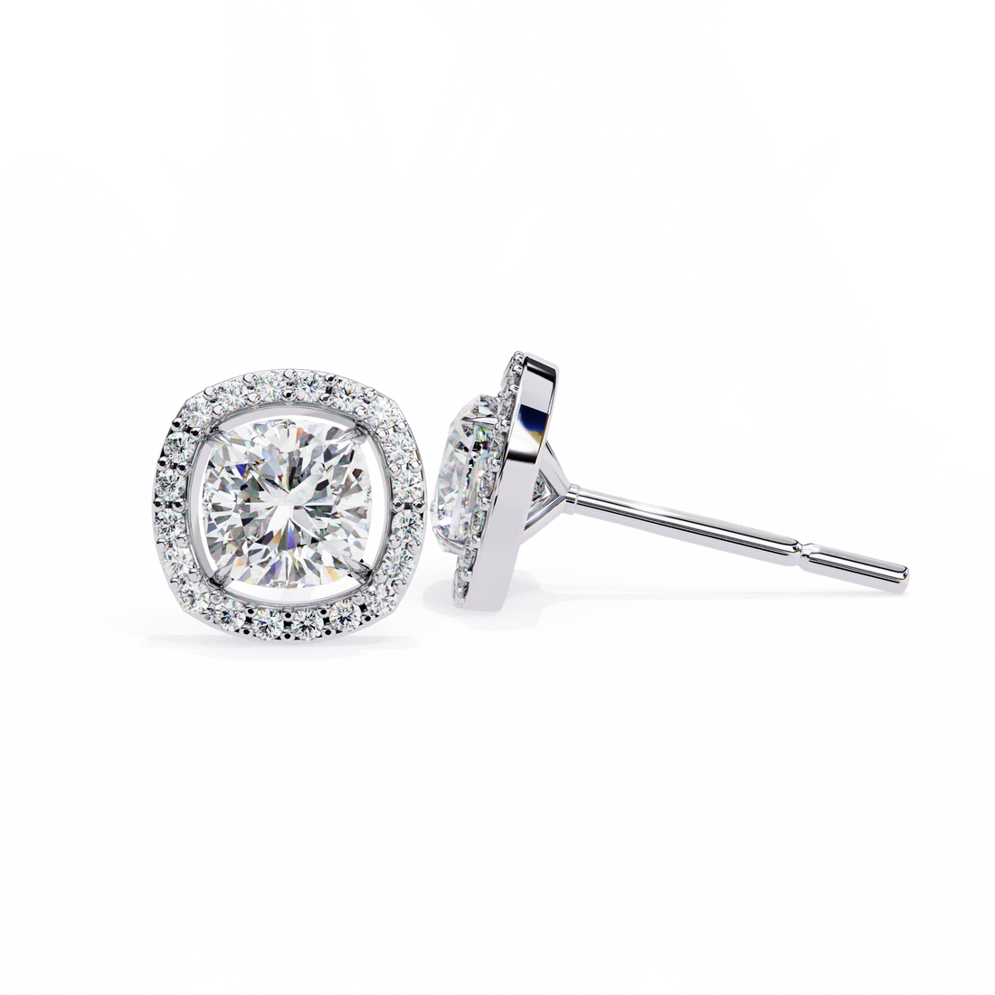 Unique 18K GOLD EARRING WITH LAB-GROWN DIAMOND.