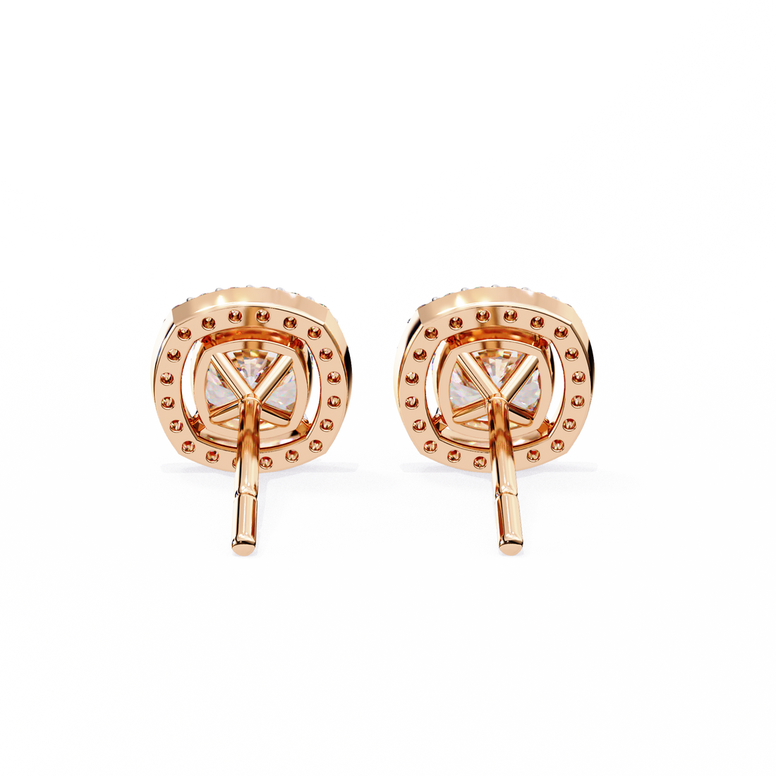 Unique 18K GOLD EARRING WITH LAB-GROWN DIAMOND.
