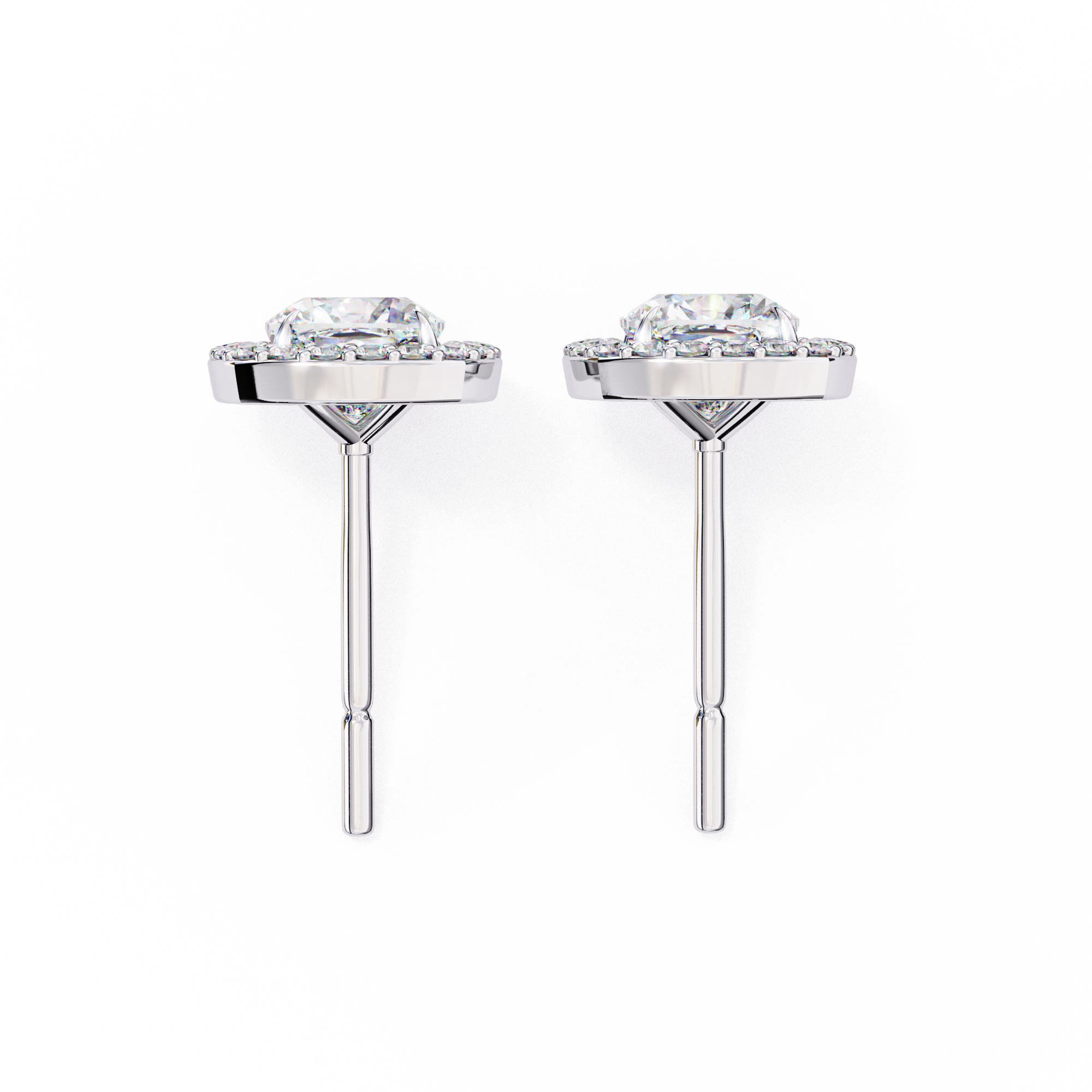 Unique 18K GOLD EARRING WITH LAB-GROWN DIAMOND.