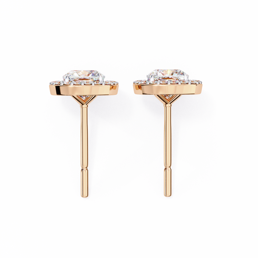 Unique 18K GOLD EARRING WITH LAB-GROWN DIAMOND.