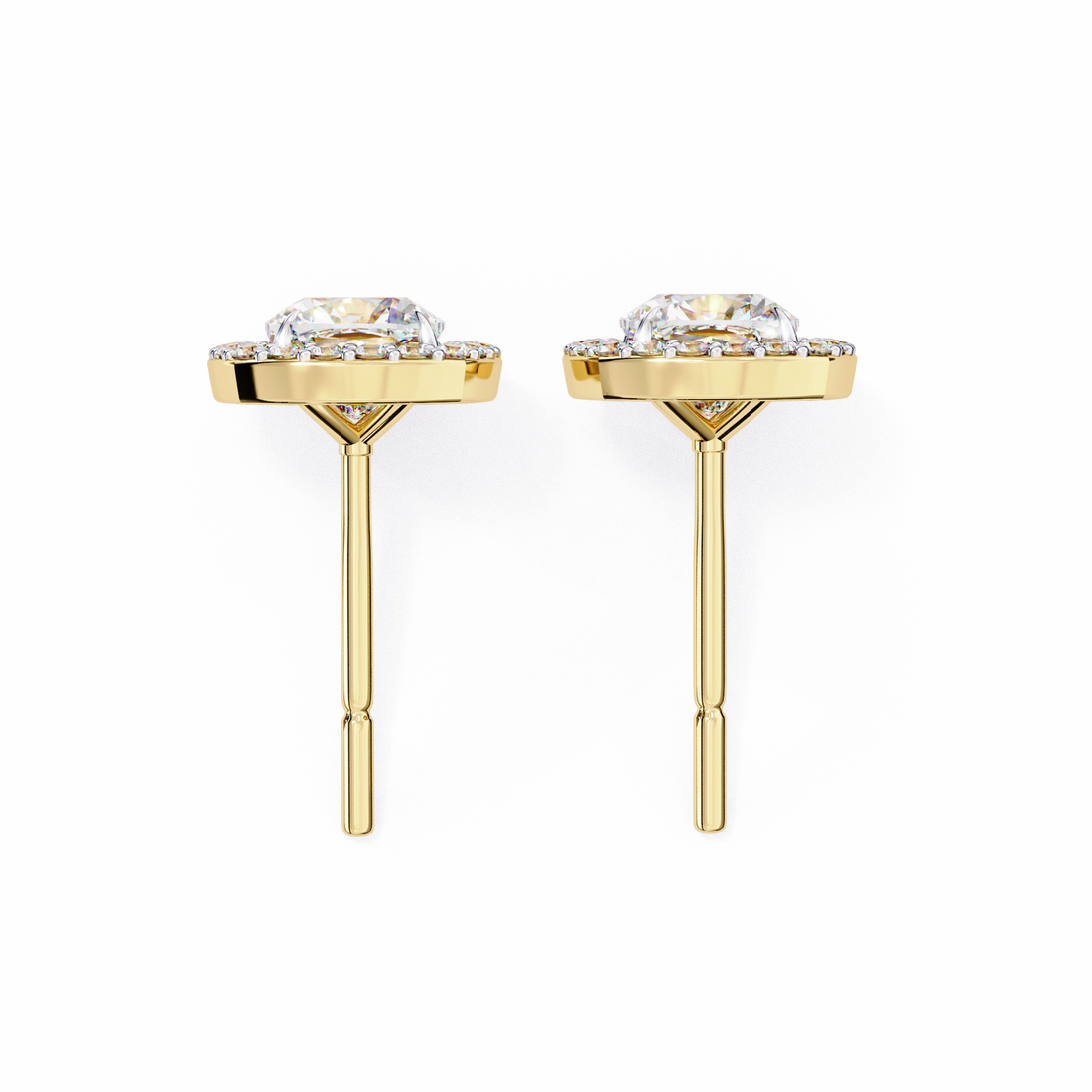 Unique 18K GOLD EARRING WITH LAB-GROWN DIAMOND.