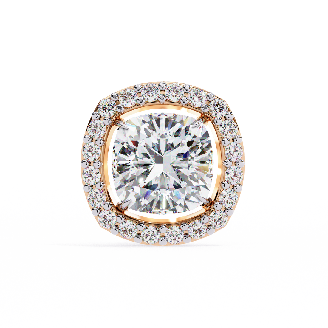 Unique 18K GOLD EARRING WITH LAB-GROWN DIAMOND.