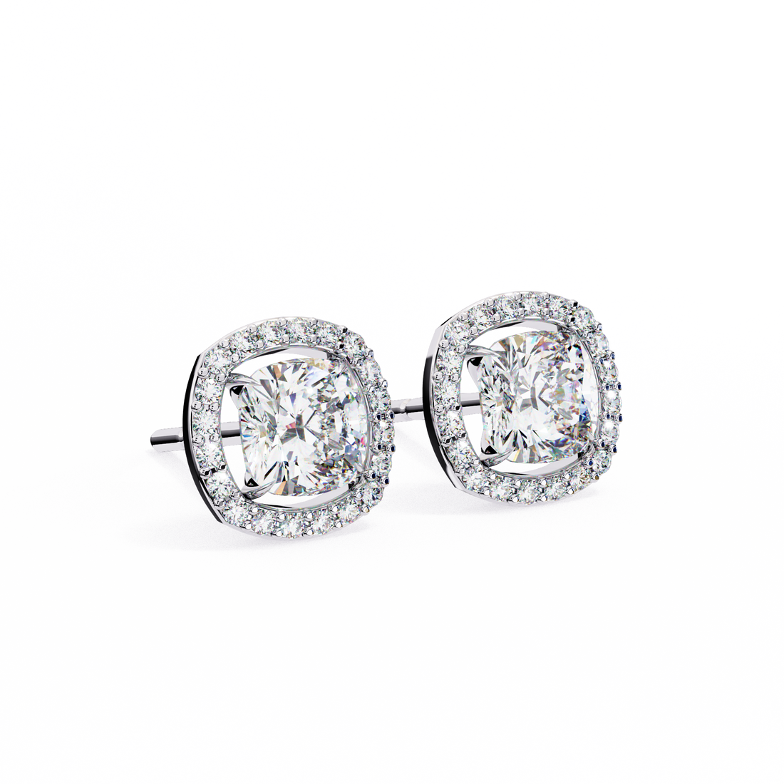 Unique 18K GOLD EARRING WITH LAB-GROWN DIAMOND.