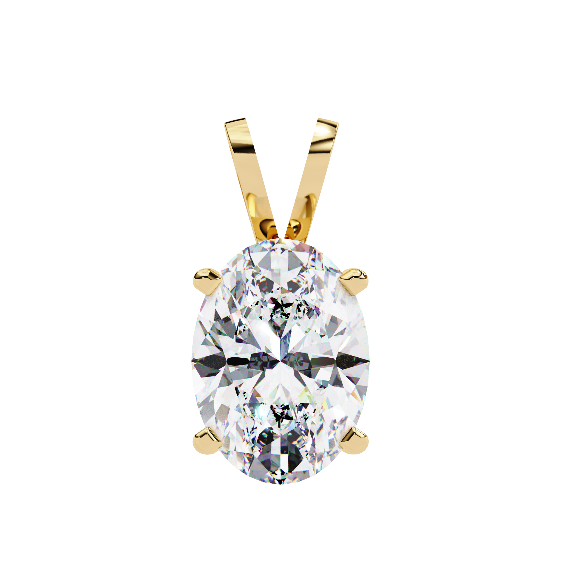 Fabulous Lab Grown Diamond  18k Gold  Women Pendant