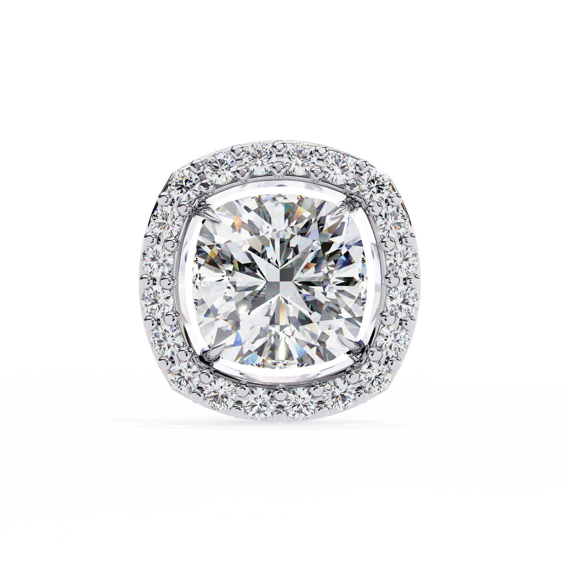 Unique 18K GOLD EARRING WITH LAB-GROWN DIAMOND.