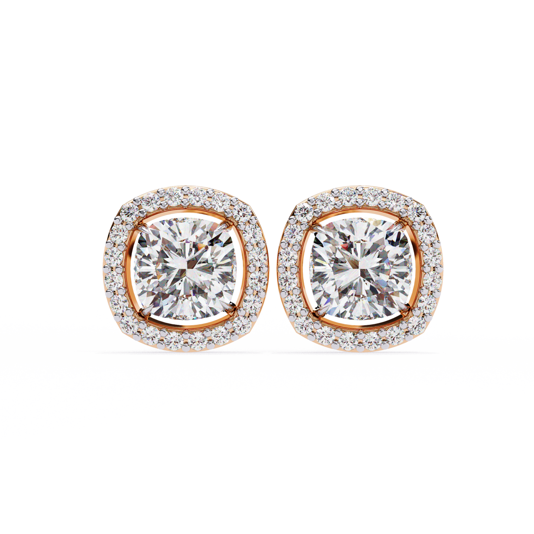 Unique 18K GOLD EARRING WITH LAB-GROWN DIAMOND.