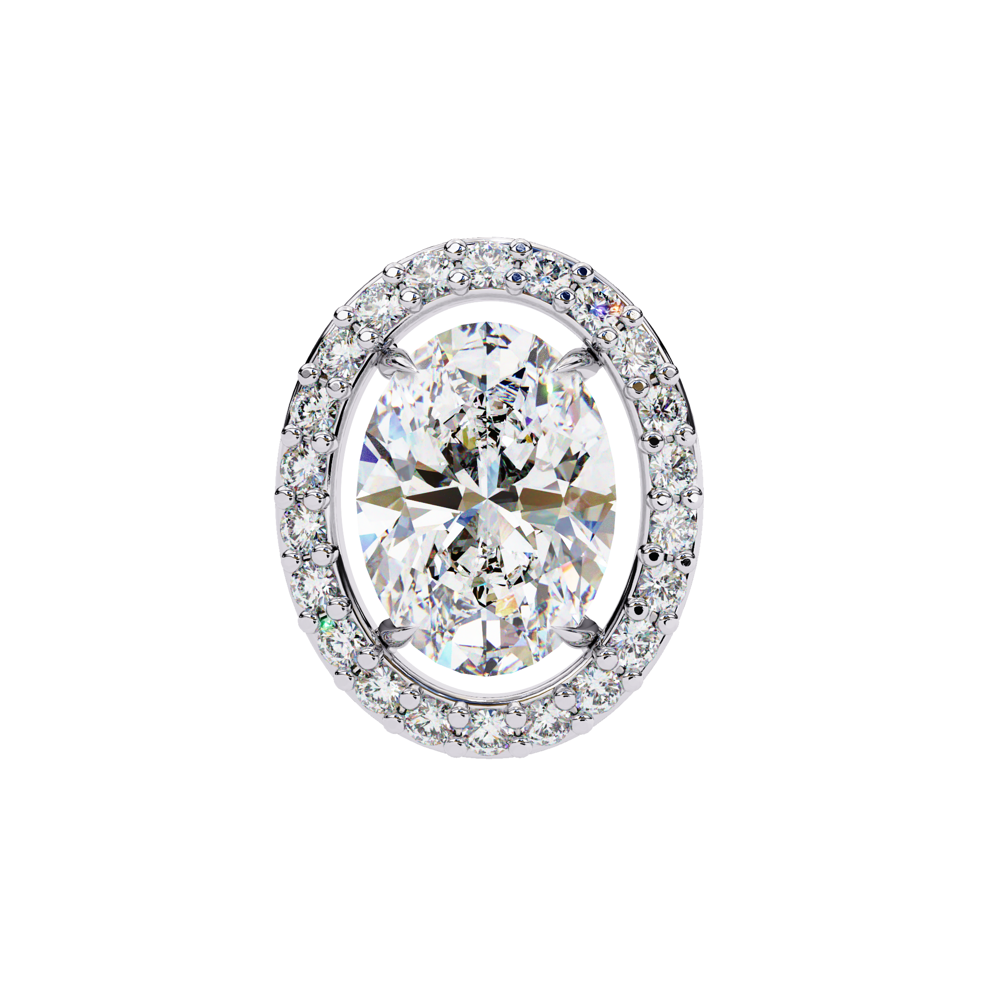 Unique 18K GOLD EARRING WITH LAB-GROWN DIAMOND.