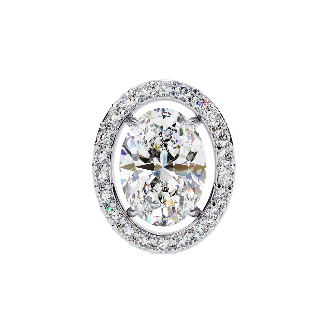 Unique 18K GOLD EARRING WITH LAB-GROWN DIAMOND.