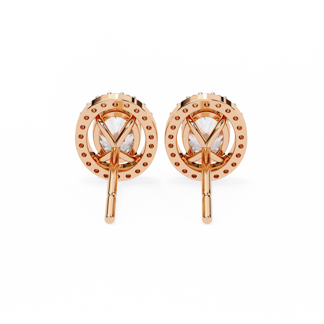 Unique 18K GOLD EARRING WITH LAB-GROWN DIAMOND.