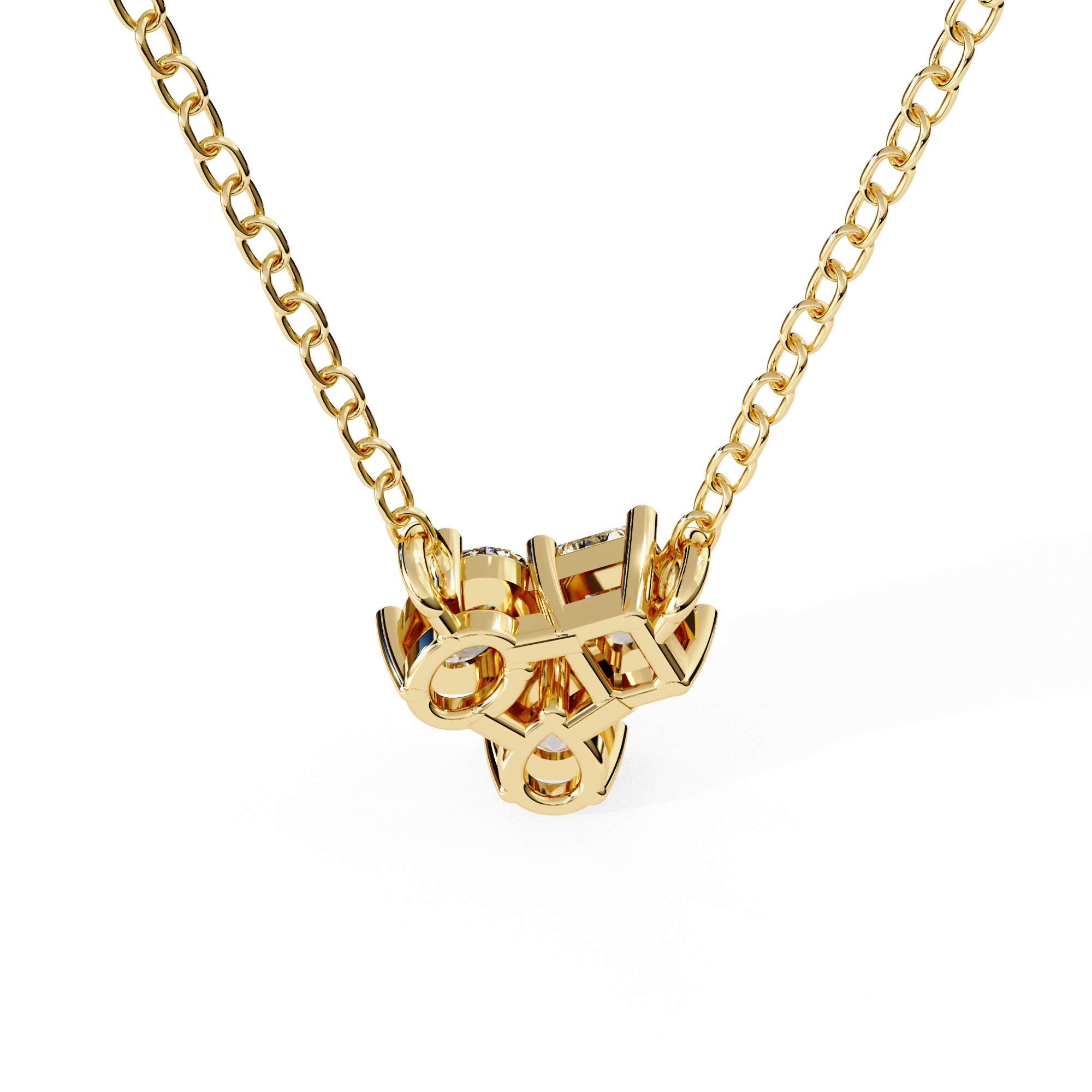 Fabulous Lab Grown Diamond Women Pendant  18k Gold