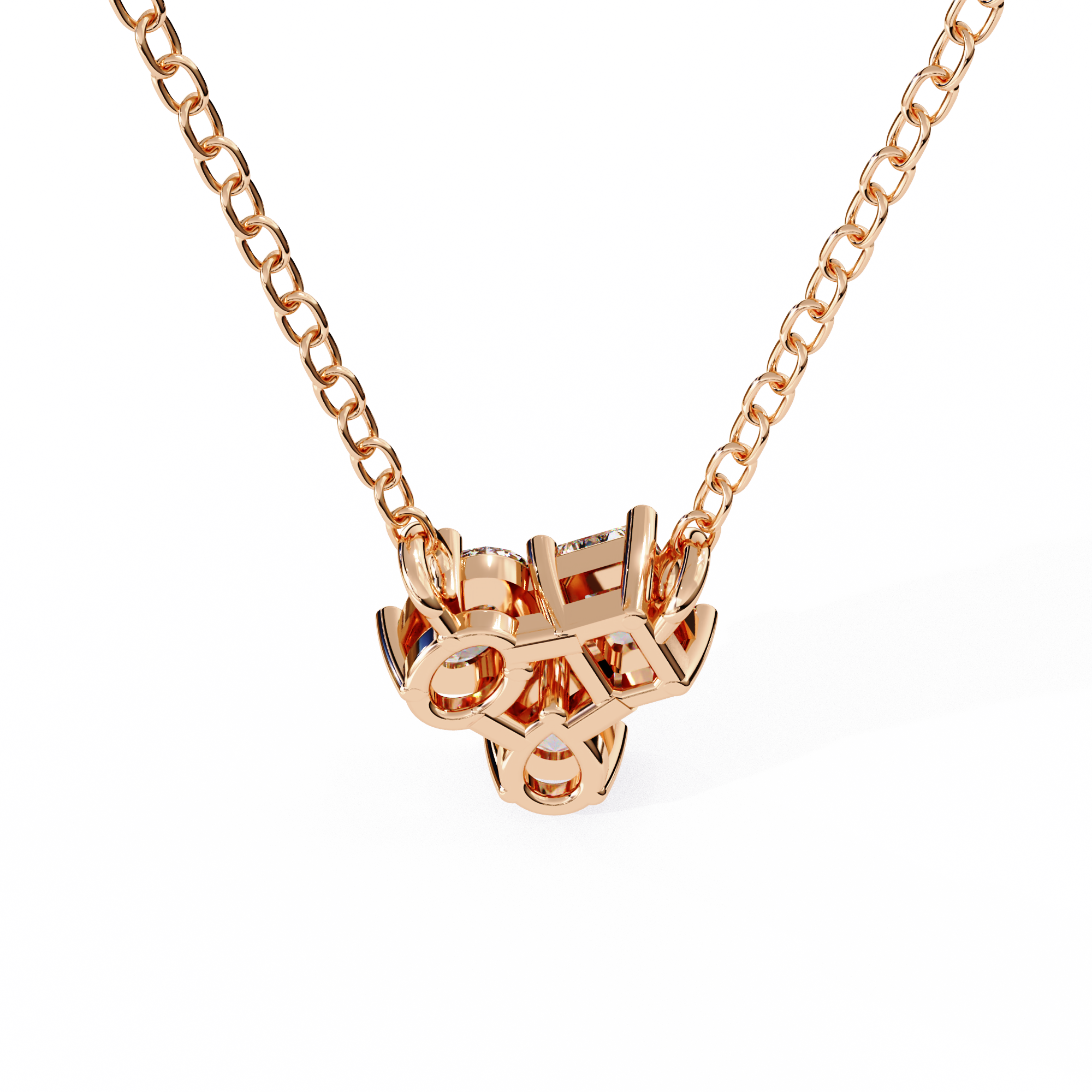 Fabulous Lab Grown Diamond Women Pendant  18k Gold