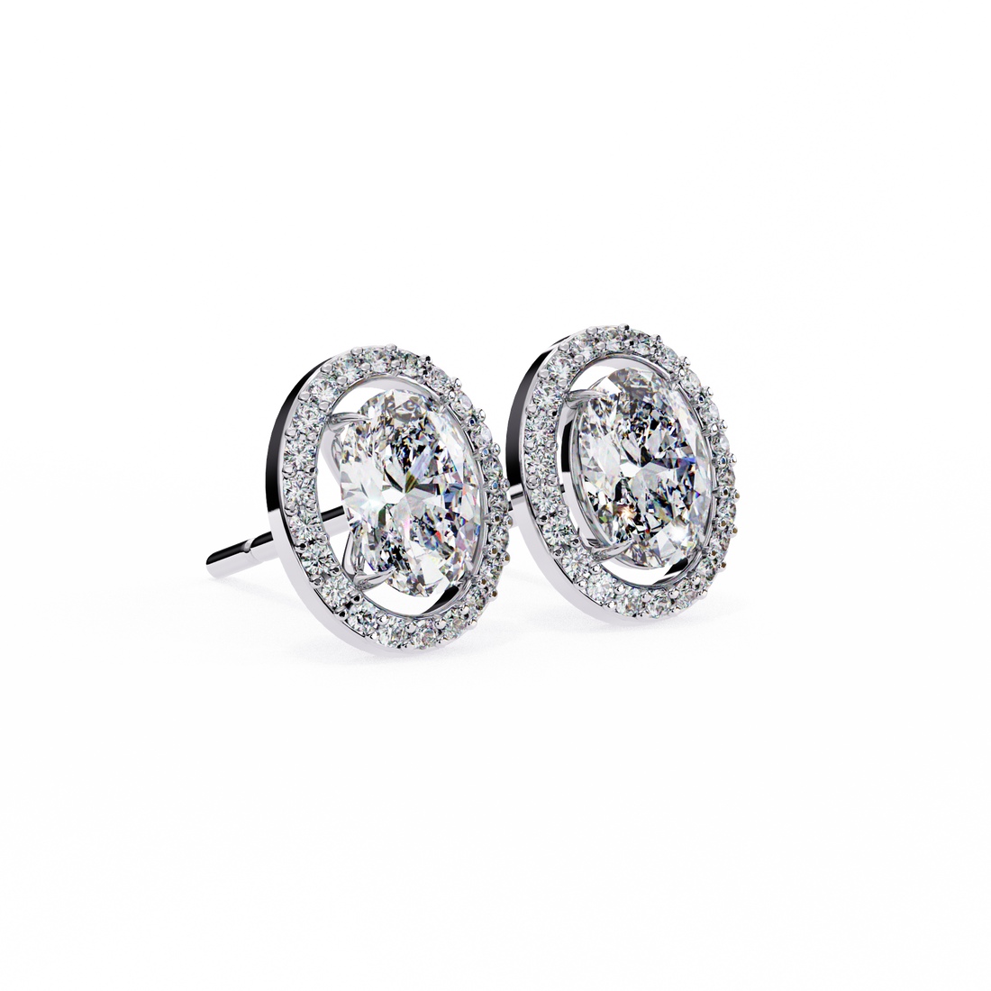 Unique 18K GOLD EARRING WITH LAB-GROWN DIAMOND.