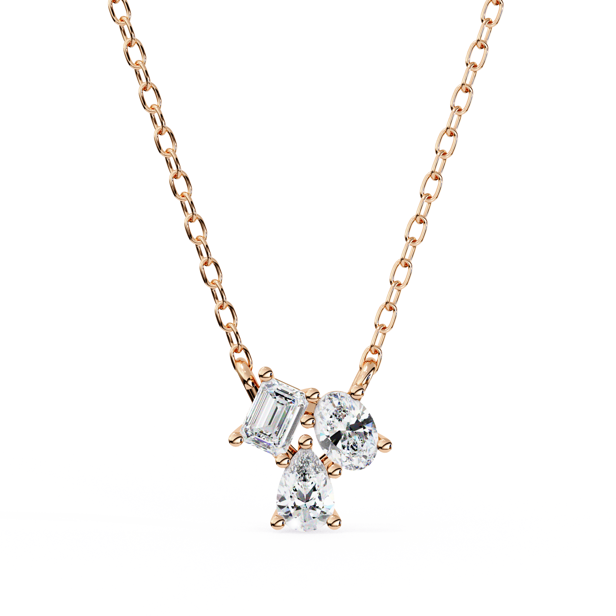 Fabulous Lab Grown Diamond Women Pendant  18k Gold
