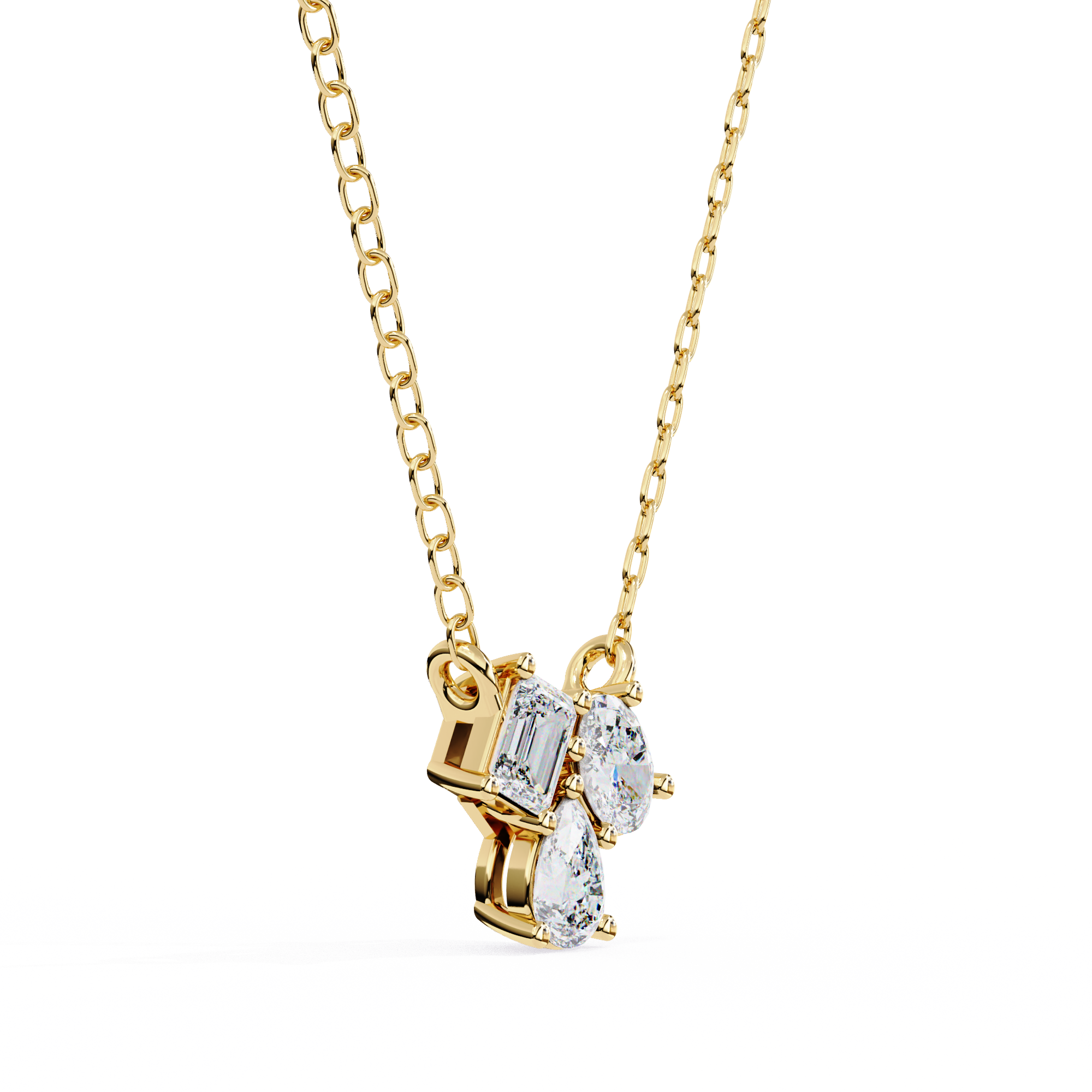 Fabulous Lab Grown Diamond Women Pendant  18k Gold