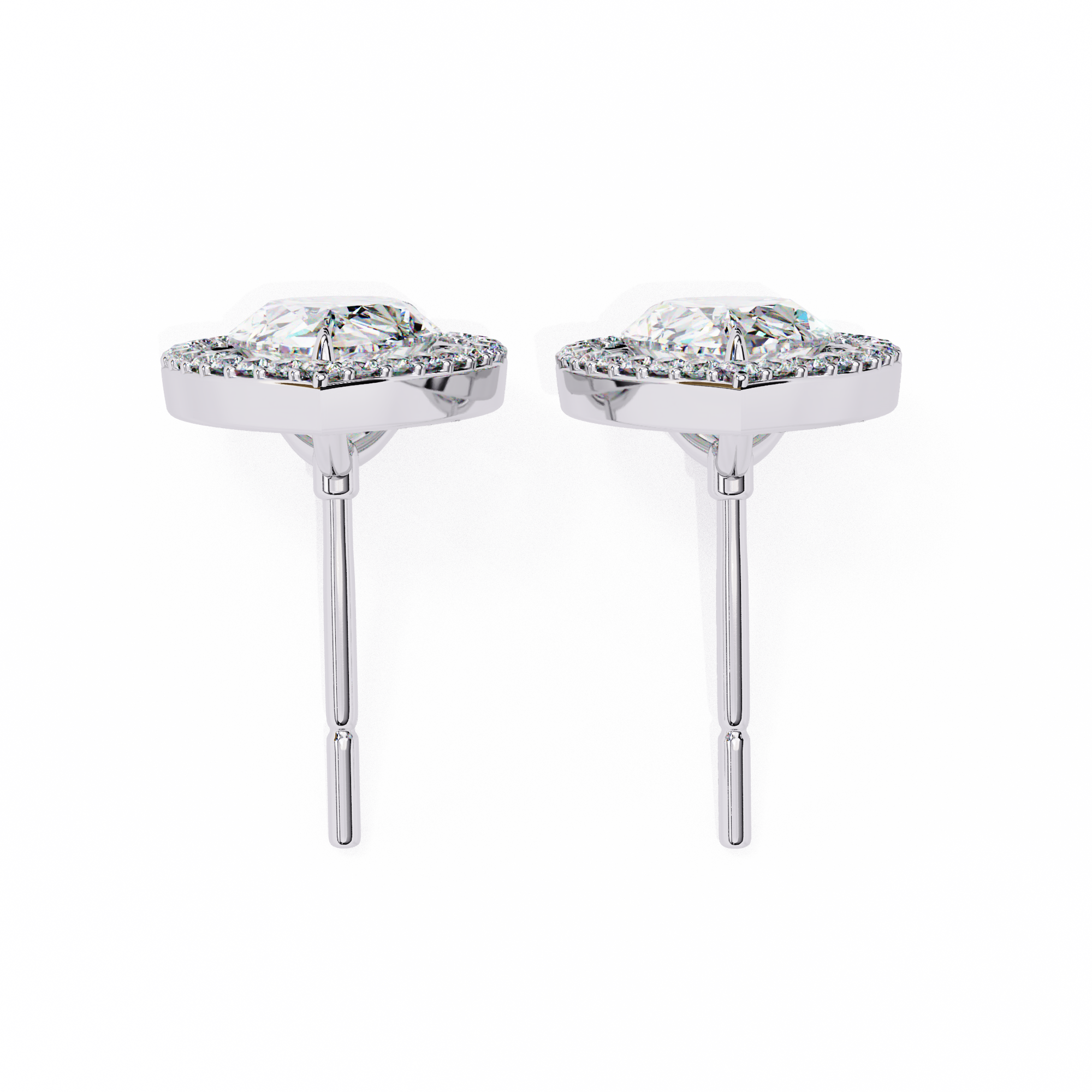 Unique 18K GOLD EARRING WITH LAB-GROWN DIAMOND.