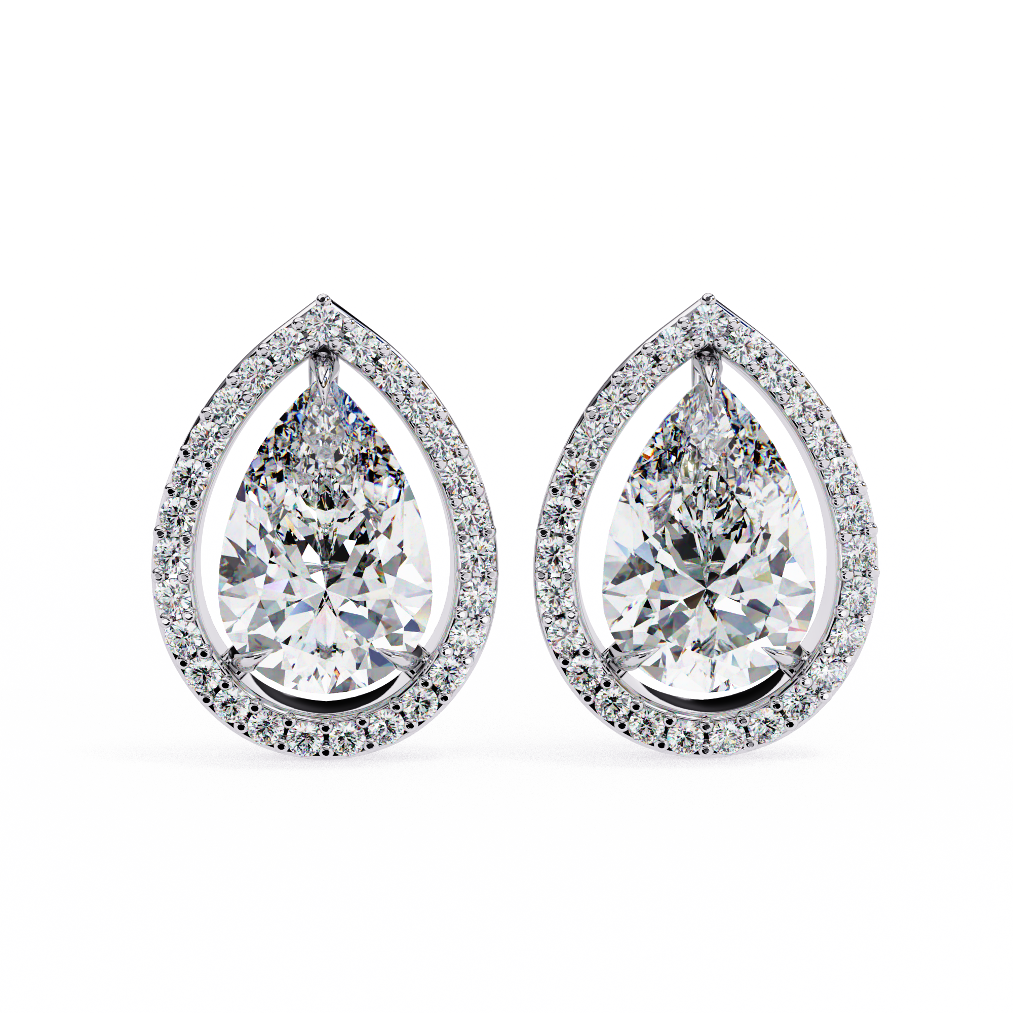 Unique 18K GOLD EARRING WITH LAB-GROWN DIAMOND.