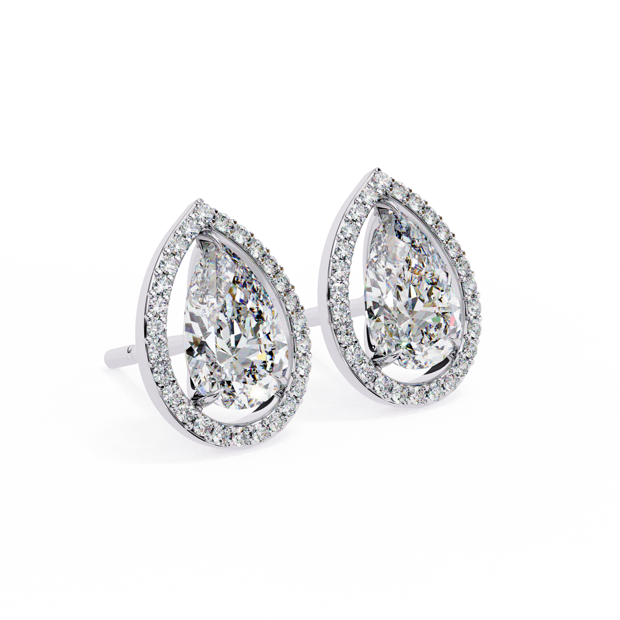 Unique 18K GOLD EARRING WITH LAB-GROWN DIAMOND.