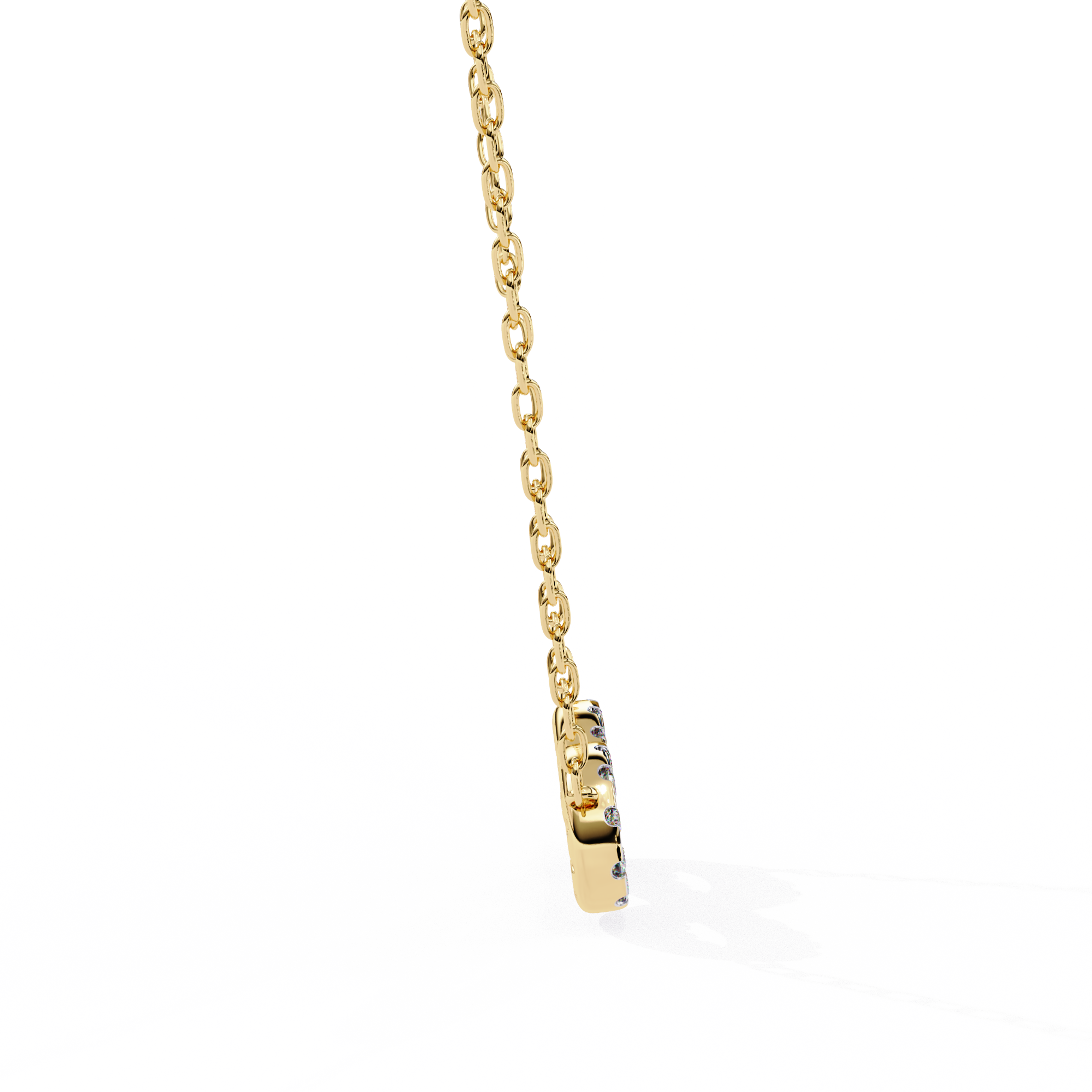 Lab Grown Diamond Fabulous Women Pendant  18k Gold