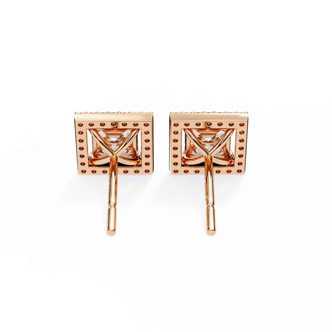 Unique 18K GOLD EARRING WITH LAB-GROWN DIAMOND.
