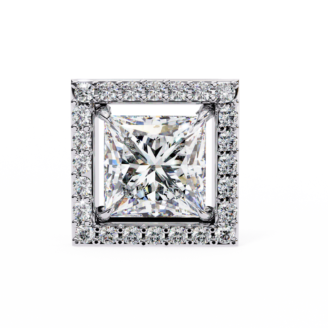 Unique 18K GOLD EARRING WITH LAB-GROWN DIAMOND.