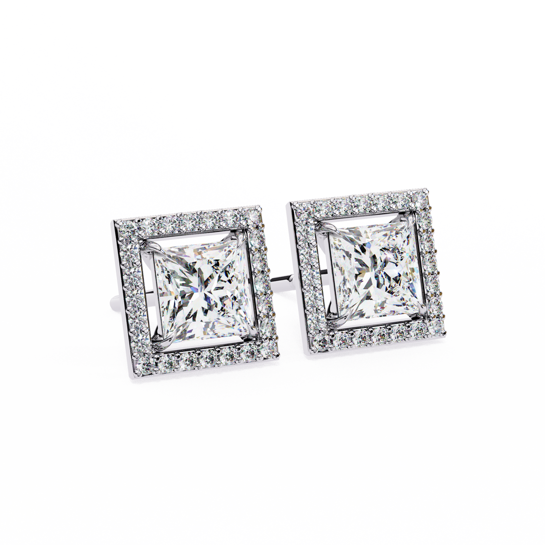 Unique 18K GOLD EARRING WITH LAB-GROWN DIAMOND.