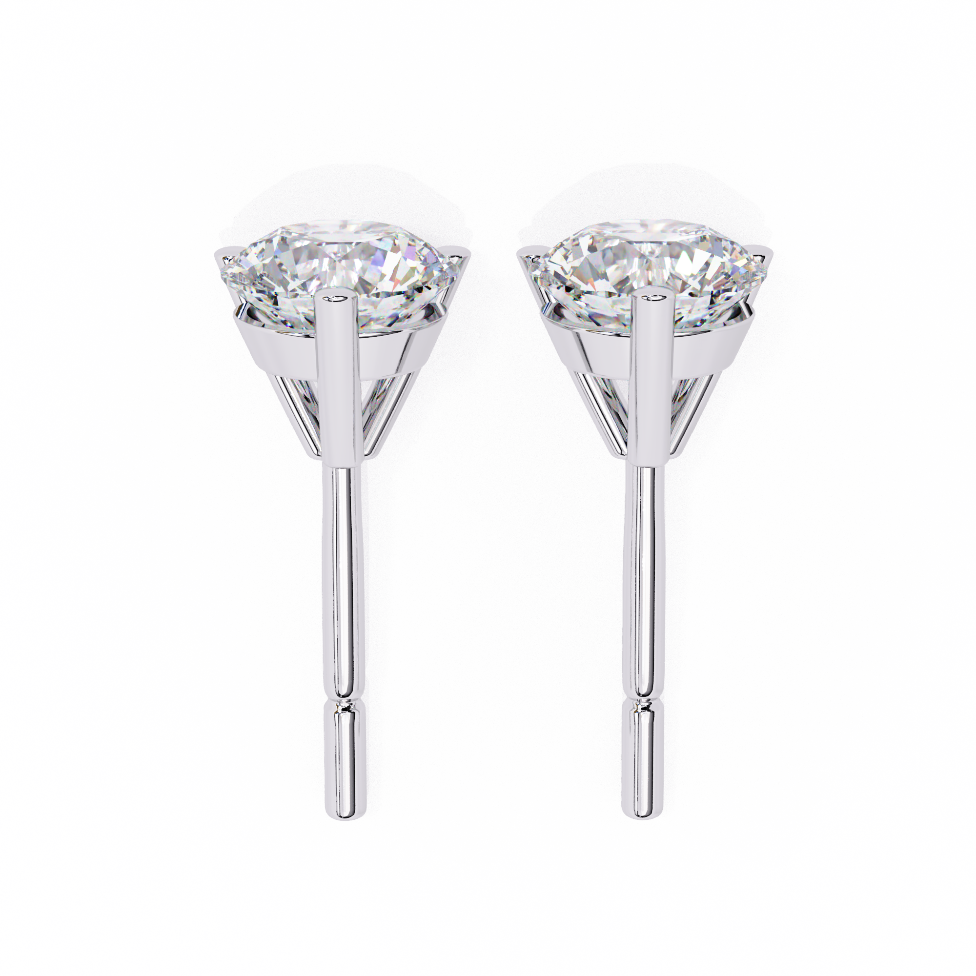 Beautiful 18K GOLD EARRING WITH LAB-GROWN DIAMOND