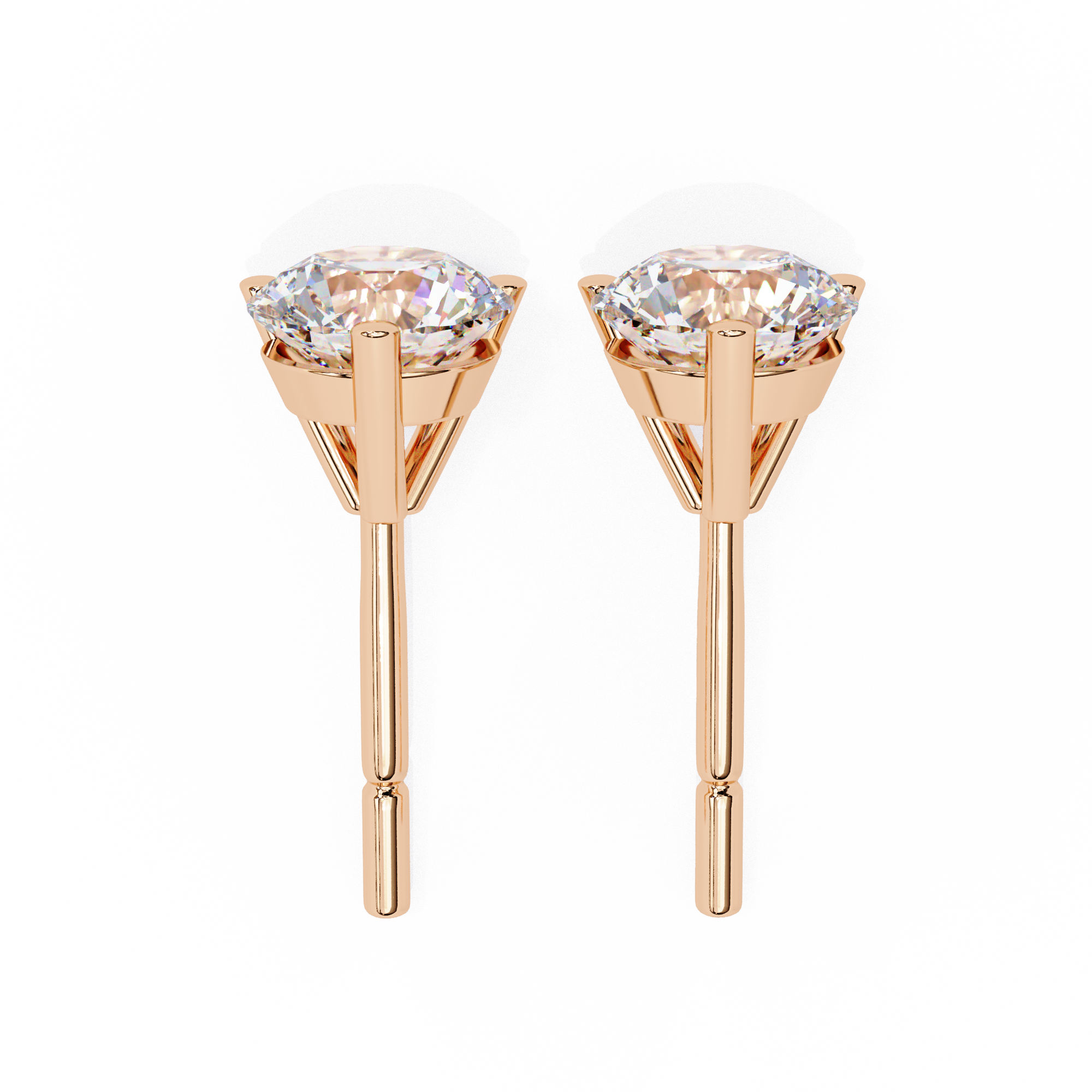 Beautiful 18K GOLD EARRING WITH LAB-GROWN DIAMOND