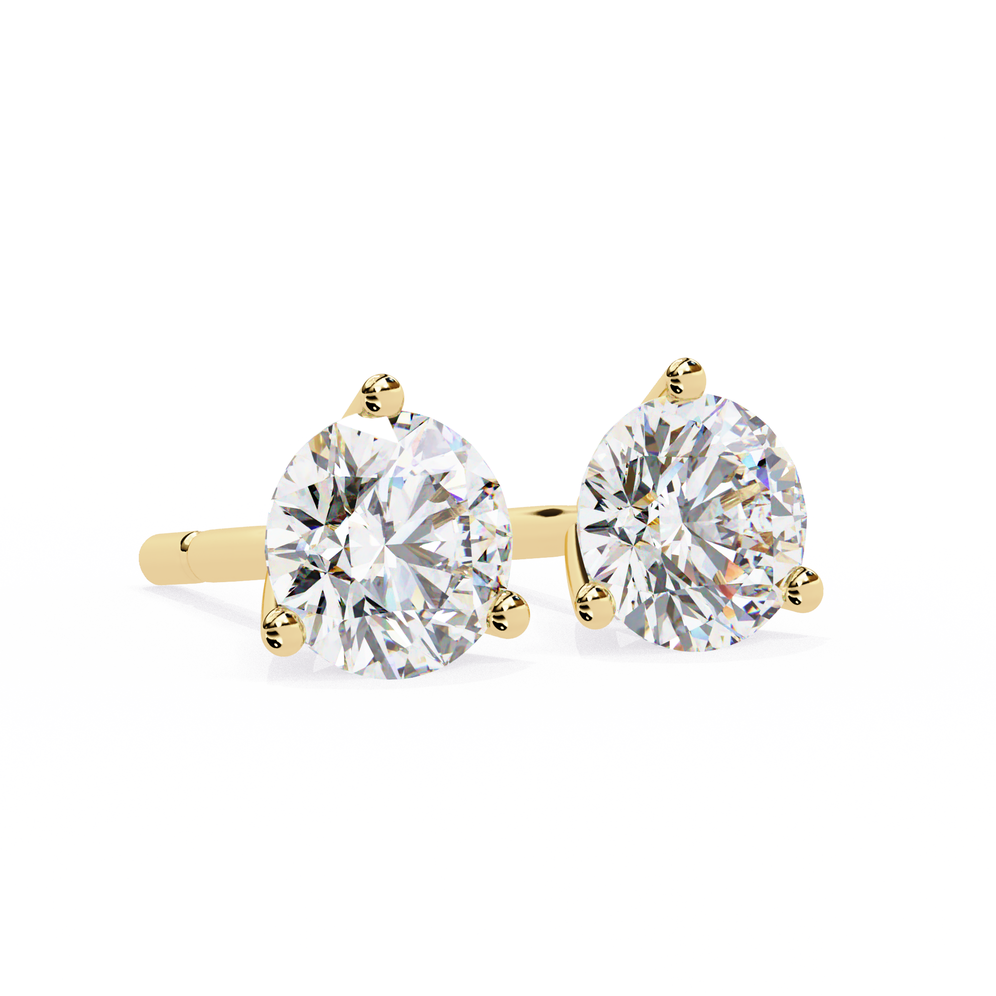 Beautiful 18K GOLD EARRING WITH LAB-GROWN DIAMOND