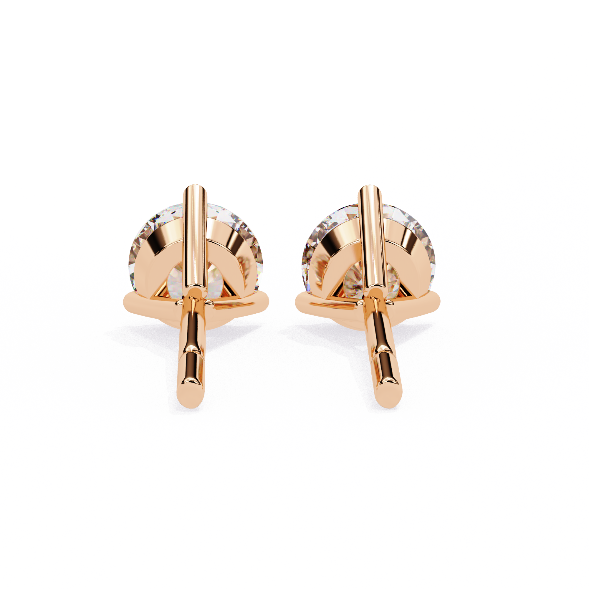 Beautiful 18K GOLD EARRING WITH LAB-GROWN DIAMOND