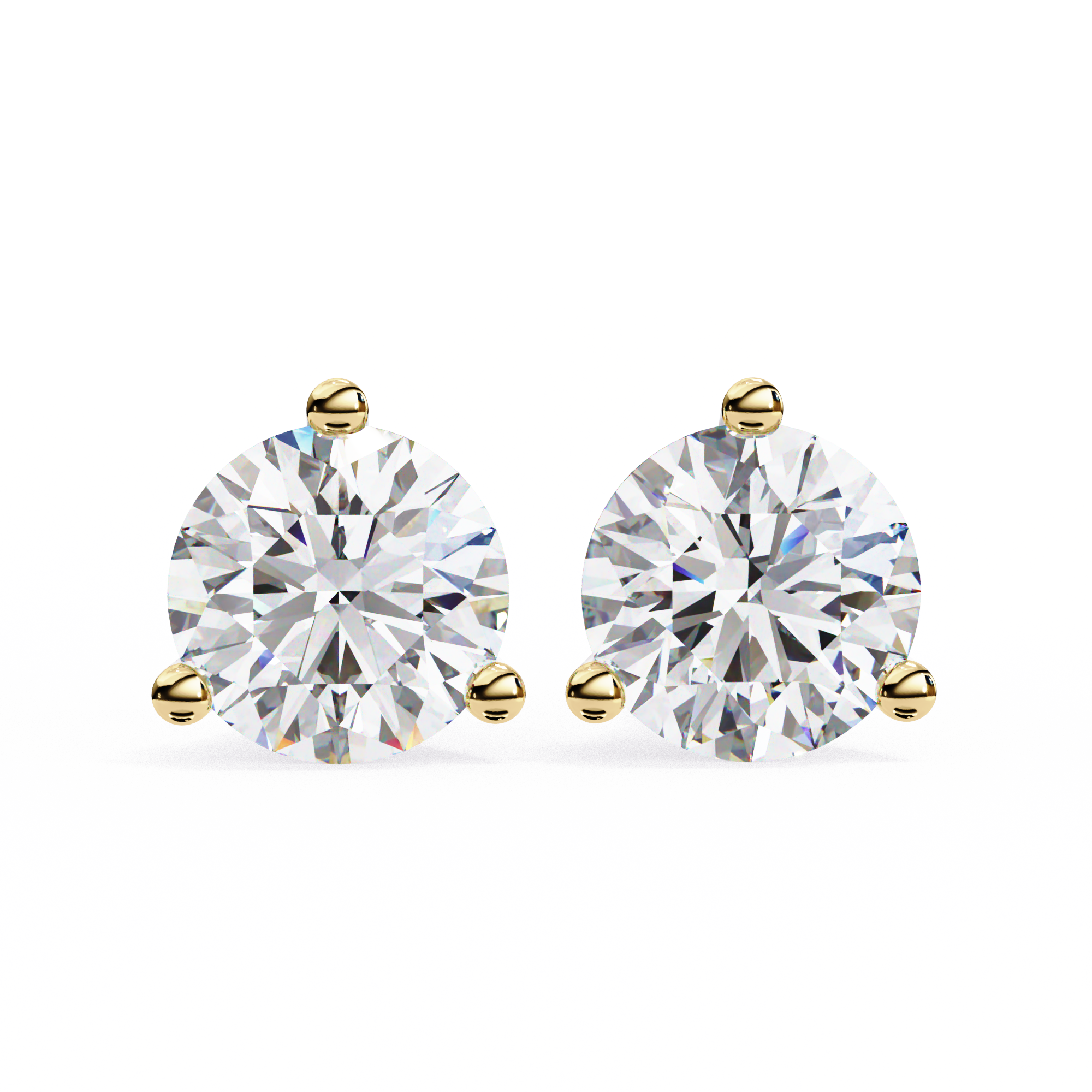 Beautiful 18K GOLD EARRING WITH LAB-GROWN DIAMOND