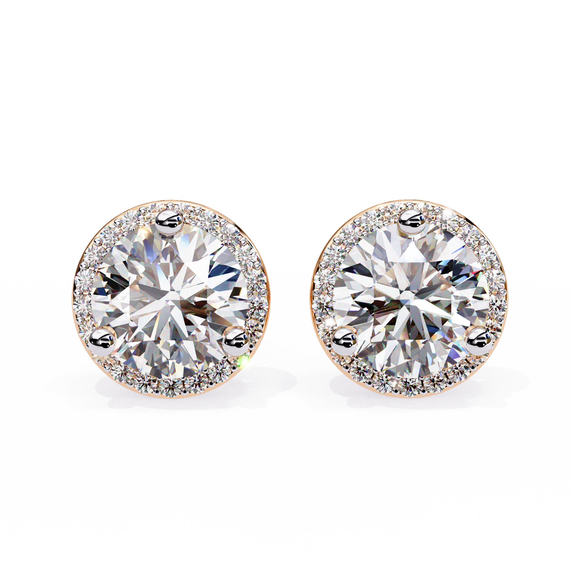 Unique 18K GOLD EARRING WITH LAB-GROWN DIAMOND.