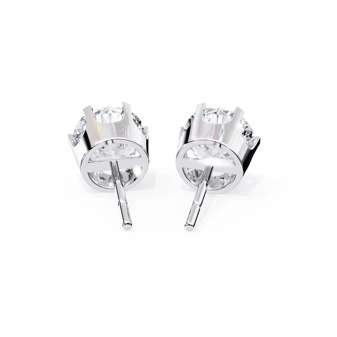 Unique 18K GOLD EARRING WITH LAB-GROWN DIAMOND.
