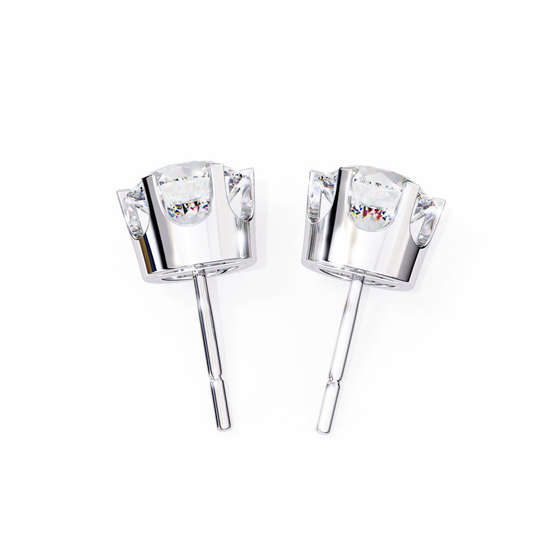 Unique 18K GOLD EARRING WITH LAB-GROWN DIAMOND.