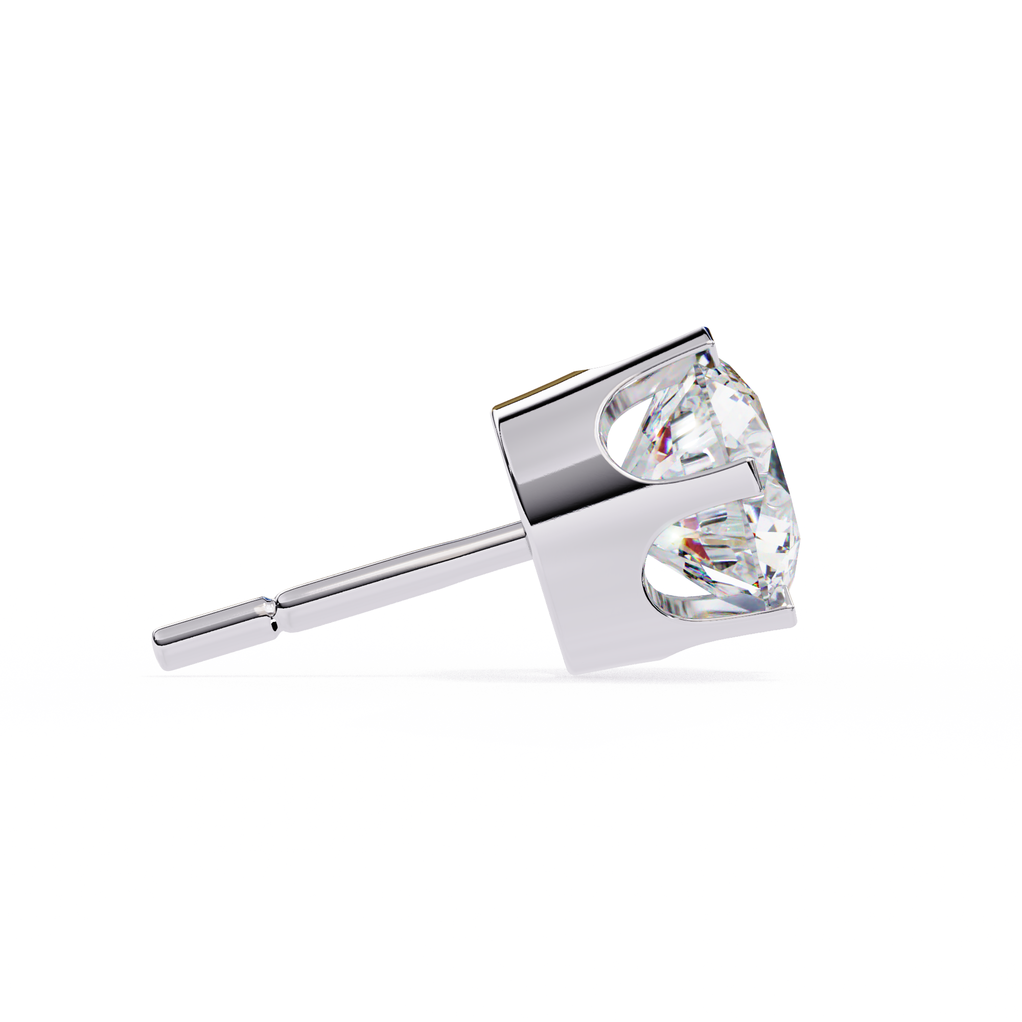 Unique 18K GOLD EARRING WITH LAB-GROWN DIAMOND.