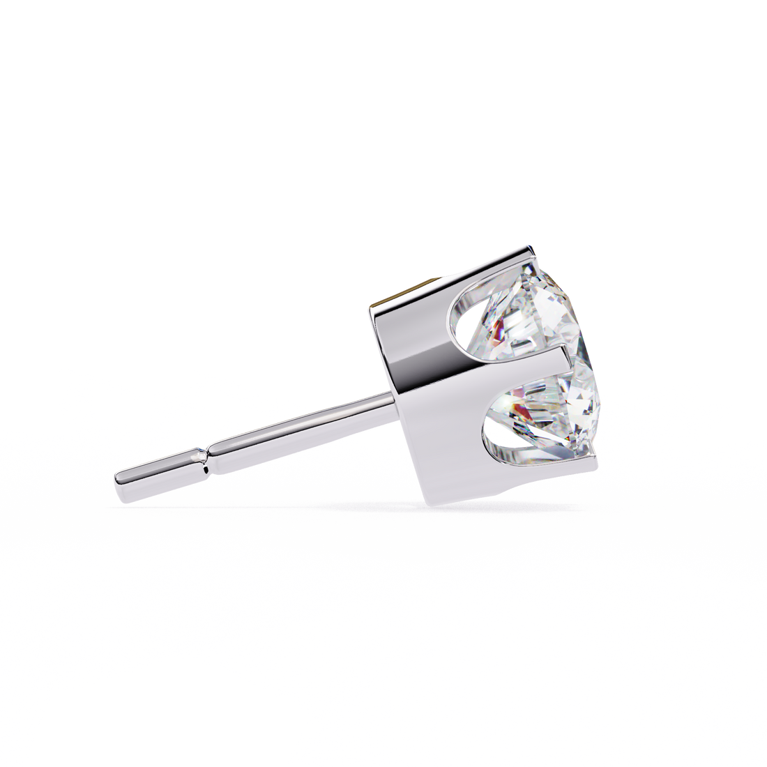 Unique 18K GOLD EARRING WITH LAB-GROWN DIAMOND.