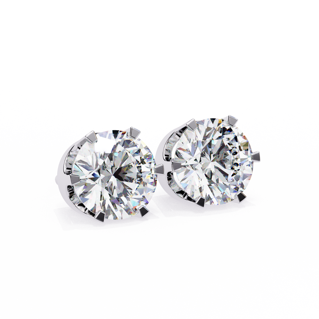 Unique 18K GOLD EARRING WITH LAB-GROWN DIAMOND.