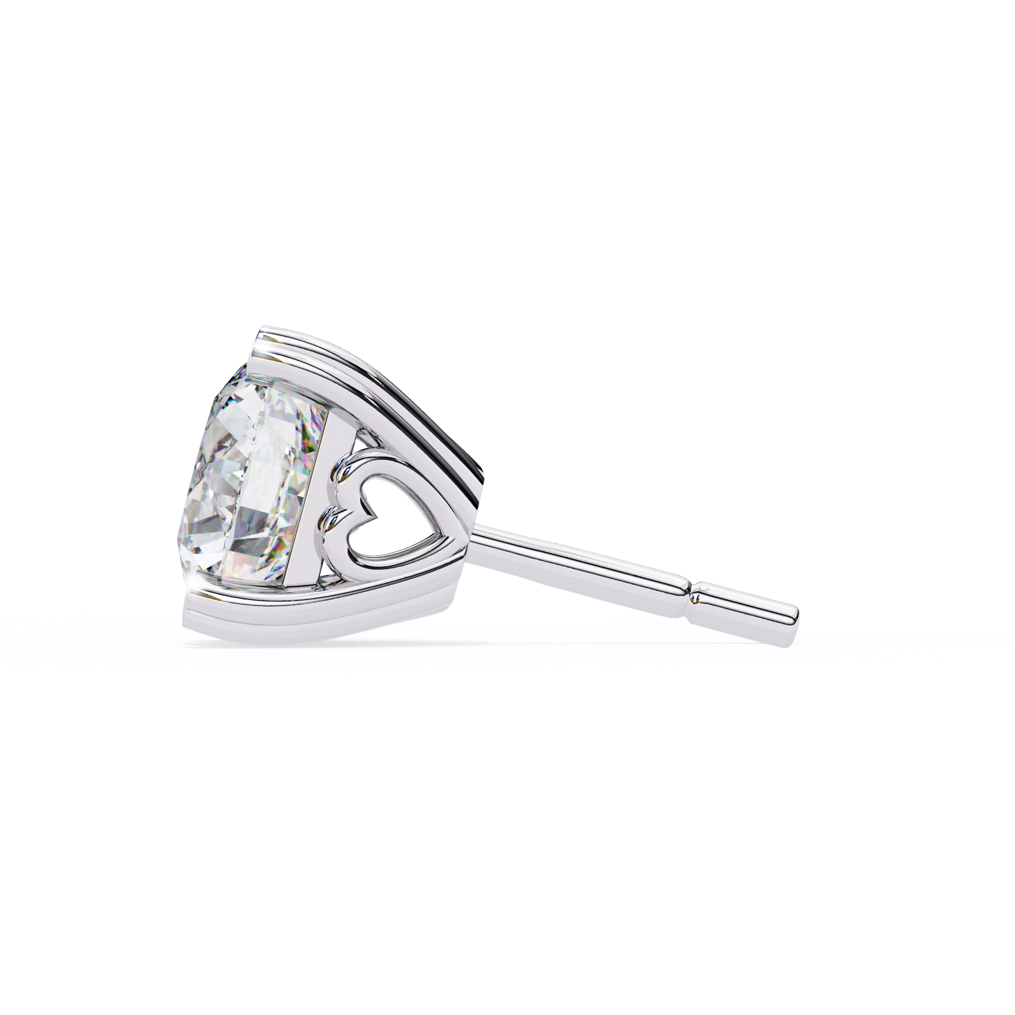 Unique 18K GOLD EARRING WITH LAB-GROWN DIAMOND.