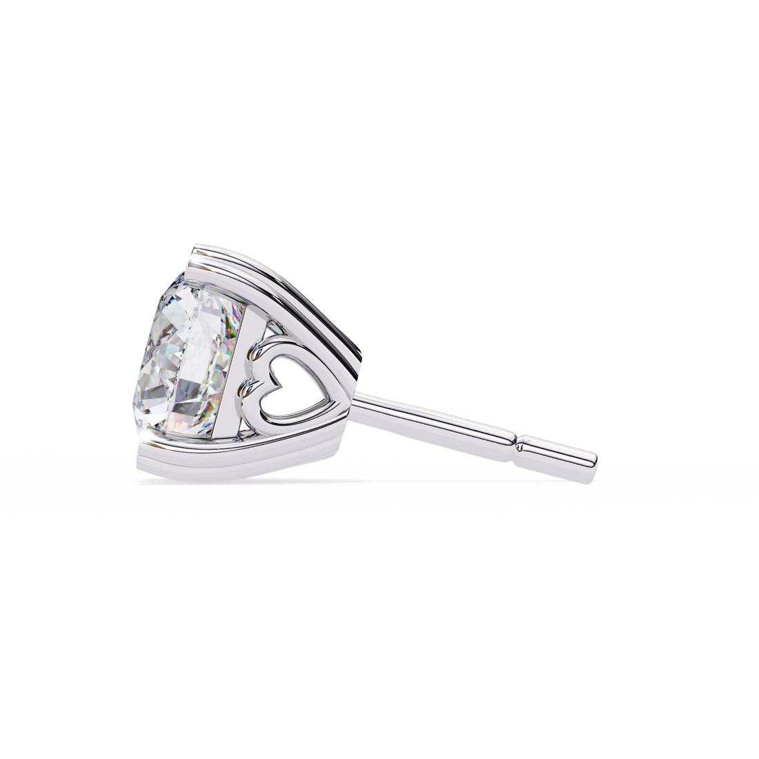 Unique 18K GOLD EARRING WITH LAB-GROWN DIAMOND.