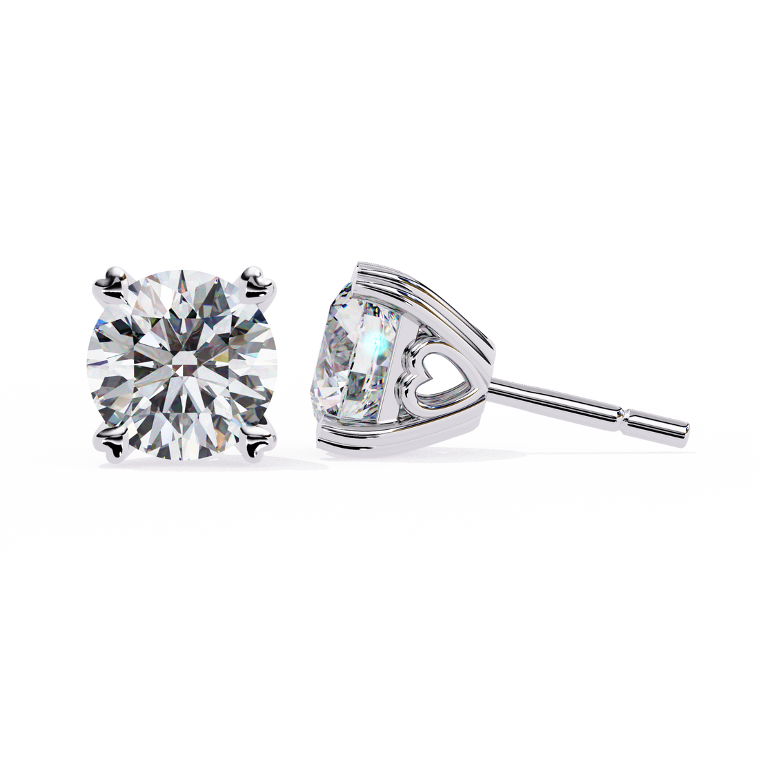 Unique 18K GOLD EARRING WITH LAB-GROWN DIAMOND.