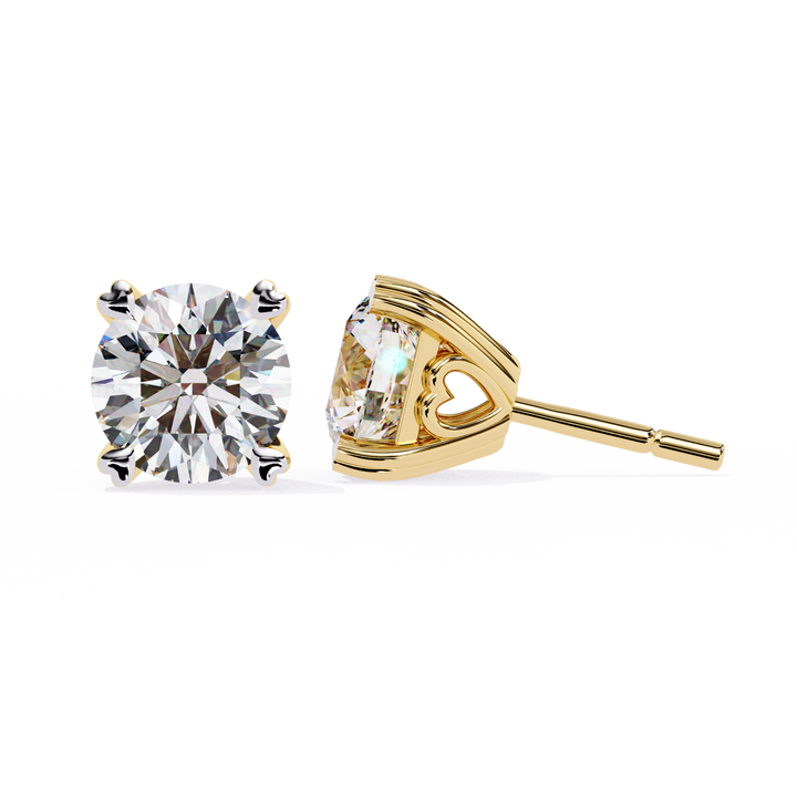 Unique 18K GOLD EARRING WITH LAB-GROWN DIAMOND.