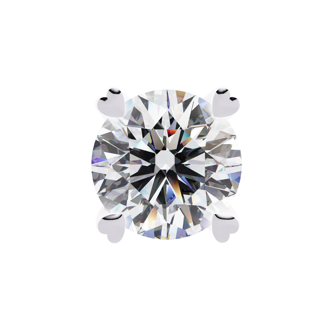 Unique 18K GOLD EARRING WITH LAB-GROWN DIAMOND.