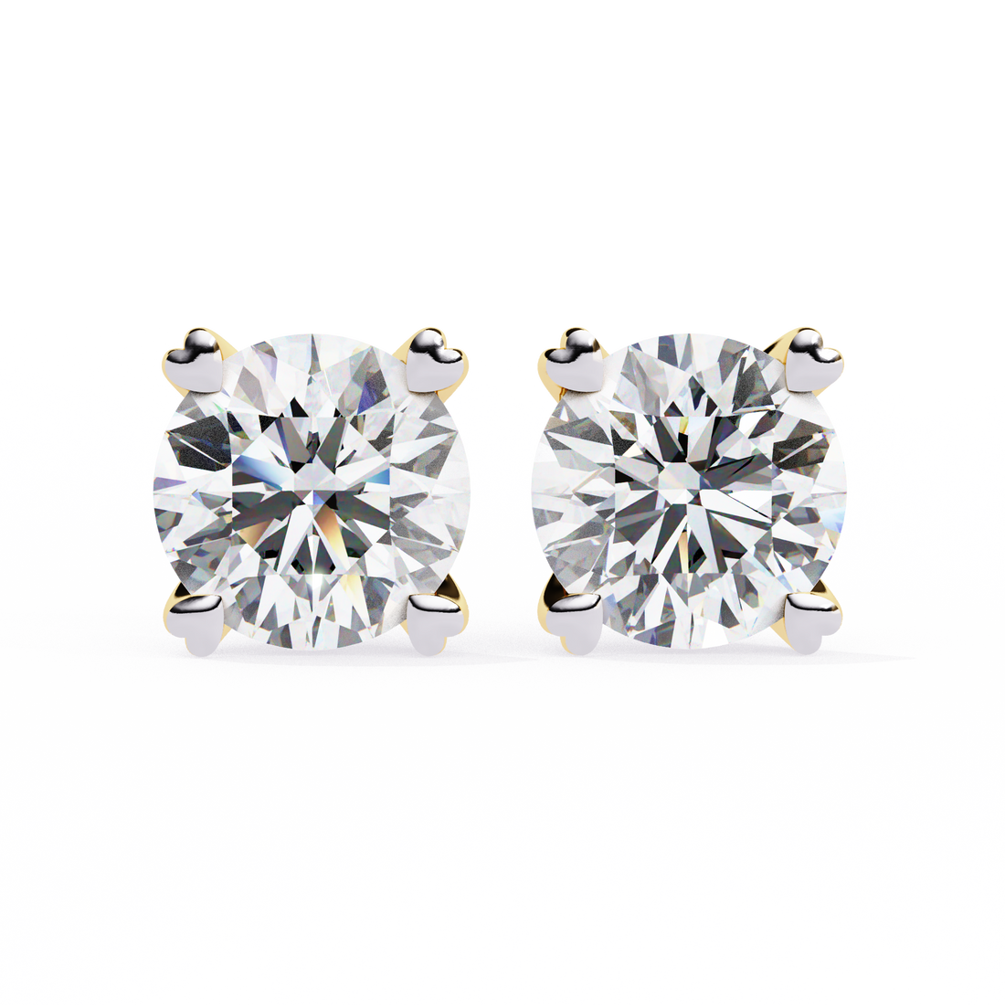 Unique 18K GOLD EARRING WITH LAB-GROWN DIAMOND.